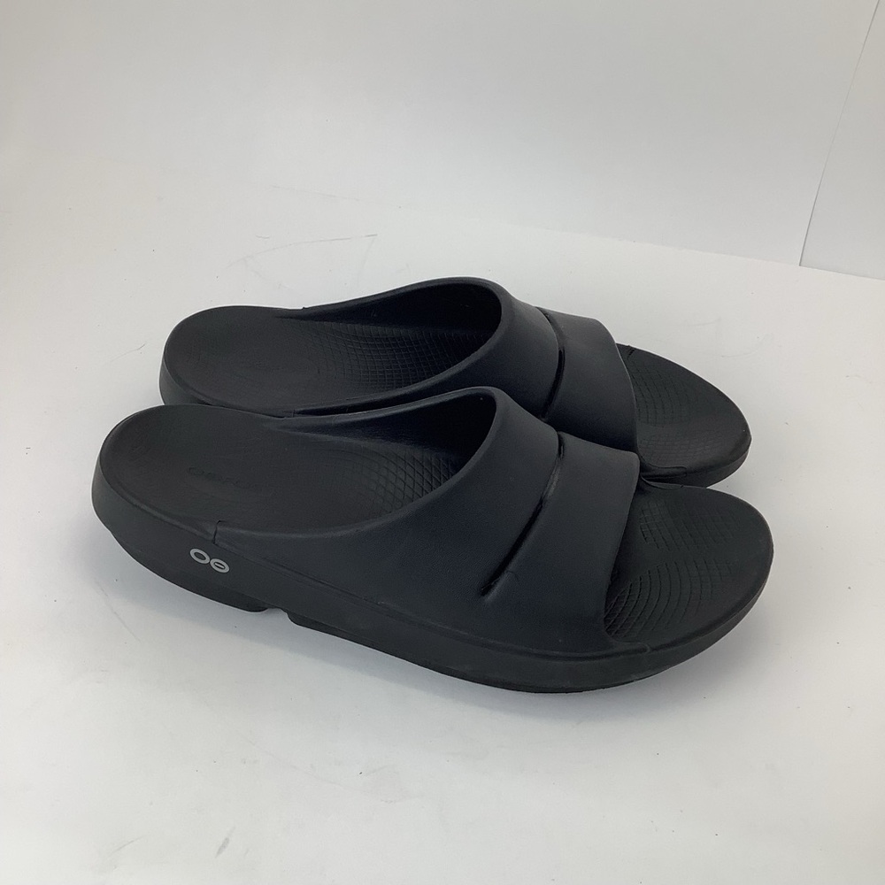 OOFOS OOahh Men's Black Recovery Slide Sandals size 11